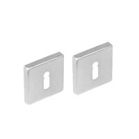 Sleutelrozetten verdekt 53x53x8mm met nokken rvs - thumbnail
