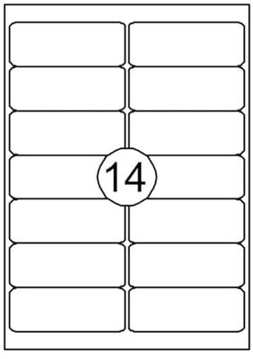 Etiket Quantore 99.1X38.1mm 210 stuks