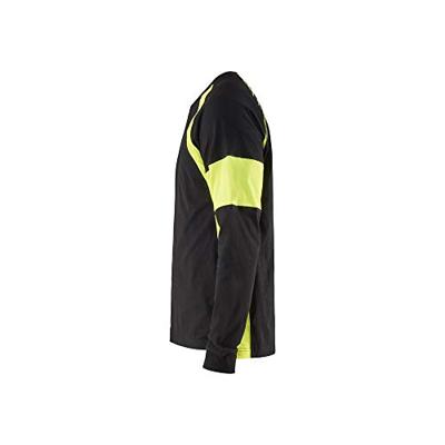 Blåkläder T-Shirt lange mouw 35201030 | Zwart/High-Vis Geel | Maat S - 7330509697566 Blåkläder T-Shirt lange mouw 35201030 | Zwart/High-Vis Geel | Maat S - 7330509697566