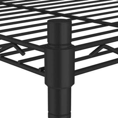 Opbergrek 5-laags met wielen 250 kg 75x35x155 cm zwart