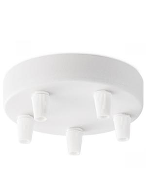 Home sweet home plafondkap metaal 5 lichts - wit Home sweet home plafondkap metaal 5 lichts - wit