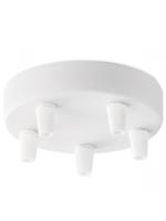 Light depot - plafondkap metaal 5 lichts - wit - Outlet - thumbnail