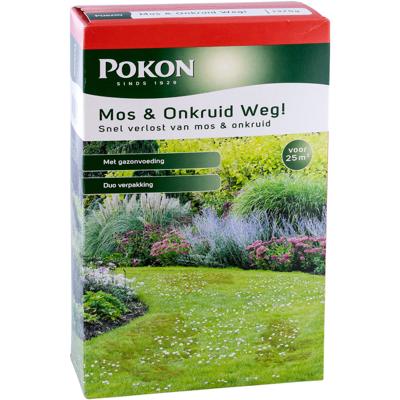 Pokon mos en onkruid weg 1375kg voor 25m2