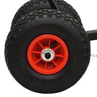 VidaXL Handmatige sneeuwschuiver met wielen - thumbnail