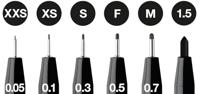 Faber Castell Tekenstift Pitt Artist Pen - etui 6 stuks - 199 zwart - thumbnail