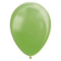 Globos Ballonnen metallic green 30cm, 10st. - thumbnail