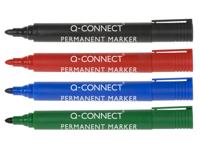 Q-CONNECT permanente marker, 2-3 mm, ronde punt, rood - thumbnail