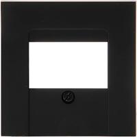 KOPP - Afdekplaat/Centraalplaat - Athenis HK07 - 3-voudig TAE of 2-voudig USB - Mat Zwart - thumbnail