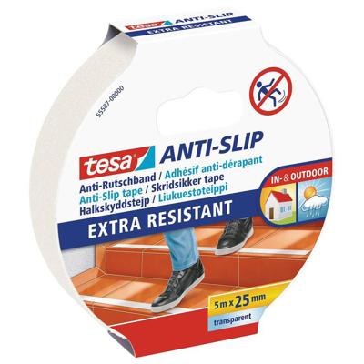 tesa 55587-00000-11 Anti-sliptape Transparant (l x b) 5 m x 25 mm 1 stuk(s)