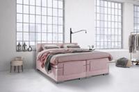Beddenleeuw Boxspring Bed Julia - Elektrisch - 160x200 - Incl. Hoofdbord - Oud roze - thumbnail