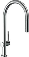 Hansgrohe Talis M54 ééngreeps keukenmengkraan 210 met uitttrekbare vuistdouche, 2 straalsoorten, chroom - thumbnail