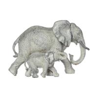 Decoratieve figuren Atmosphera 15,5 x 22,5 x 12 cm Hars Olifant Multicolour - thumbnail