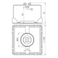 DEHN DLH FB 8 LO 100X100X70 Overspanningsveilige montageset 1 stuk(s) - thumbnail
