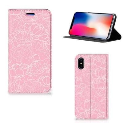 Apple iPhone X | Xs Smart Cover White Flowers Apple iPhone X | Xs Smart Cover White Flowers