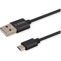Savio CL-129 USB-kabel 2 m USB 2.0 USB A USB C Zwart - thumbnail