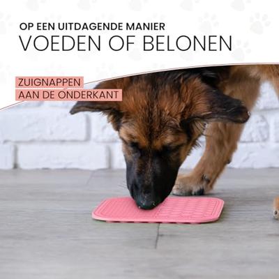 Eat Slow Live Longer Lick Mat Duo L Red