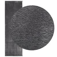 VidaXL Vloerkleed huarte laagpolig zacht wasbaar 80x250 cm antraciet - thumbnail