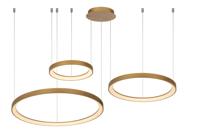 Lucide VIDAL - Hanglamp - Ø 78 cm - LED Dimb. - 1x120W 2700K - Mat Goud / Messing - thumbnail