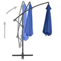 Zweefparasol met aluminium paal 300 cm blauw - thumbnail