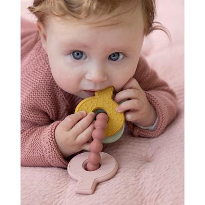 Little Dutch Bijtring Silicone Sleutelbos Roze Little Dutch Bijtring Silicone Sleutelbos Roze