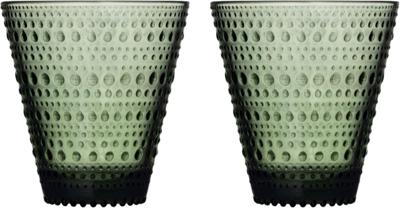 IITTALA - Kastehelmi - Glas 0,30l set/2 Pine green