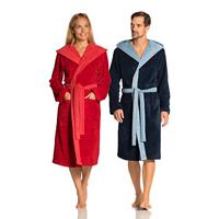 Vossen Vossen Badjas Poppy cranberry/light fuchsia M - thumbnail