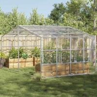 Plantenafdekking met zeilringen 3x8 m PVC - thumbnail
