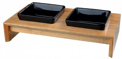 Dierenvoederbak Trixie Zwart