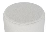 Voetensteun DKD Home Decor Wit Zwart Polyester Hout MDF Scandi 60 x 60 x 45 cm (3 Stuks) - thumbnail