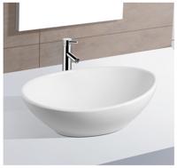 Waskom BWS Opbouw Keramiek Ovaal 40.5x33x14.5 cm Wit - thumbnail