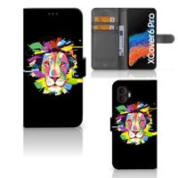Samsung Galaxy Xcover 6 Pro Leuk Hoesje Lion Color - thumbnail
