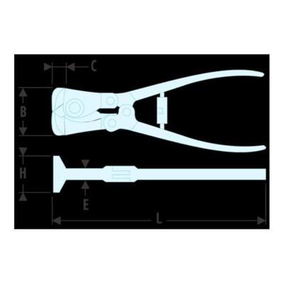 Facom Kopkniptangen | 22cm - 191A.22EL
