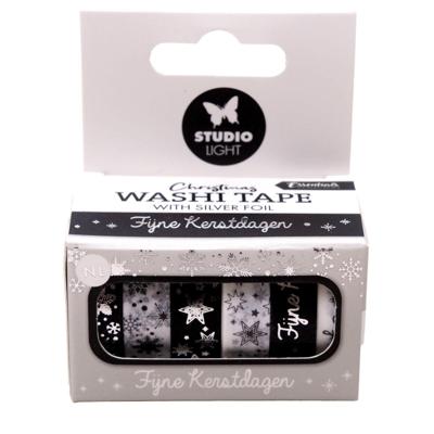 Studio Light • essentials washi tape black & white nl silver