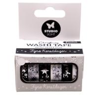 Studio Light • essentials washi tape black & white nl silver - thumbnail