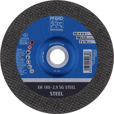 PFERD TOOLS EH 180-2,9 SG STEEL 61323322 Doorslijpschijf gebogen 180 mm 25 stuk(s) Staal PFERD TOOLS EH 180-2,9 SG STEEL 61323322 Doorslijpschijf gebogen 180 mm 25 stuk(s) Staal