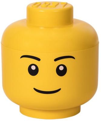 Room Copenhagen LEGO Storage Head "Boy", Geel opbergdoos