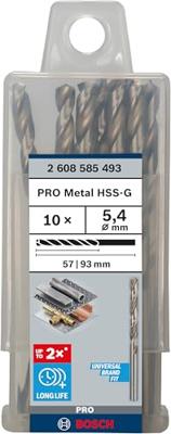 Bosch Accessoires Metaalboren HSS-G, Standard 5,4 x 57 x 93 mm 10st - 2608585493 Bosch Accessoires Metaalboren HSS-G, Standard 5,4 x 57 x 93 mm 10st - 2608585493