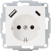 Enzo kopp hk07 wit inbouw stopcontact | ra + usb +usb-c - 4622116 - thumbnail