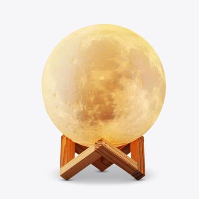 Maan Luchtbevochtiger en Nachtlampje - ø13cm - 800 ml