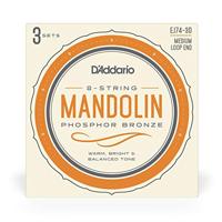 D&apos;Addario EJ74-3D Phosphor Bronze Medium 11-40 snaren voor mandoline (3 sets) - thumbnail