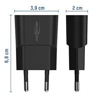 Ansmann HomeCharger HC105 USB-oplader 5 W 1x USB-A Zwart Binnen - thumbnail