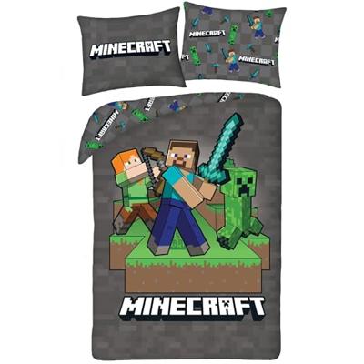 Minecraft Dekbedovertrek Sword - 140 x 200 cm - 70 x 90 cm - Polyester