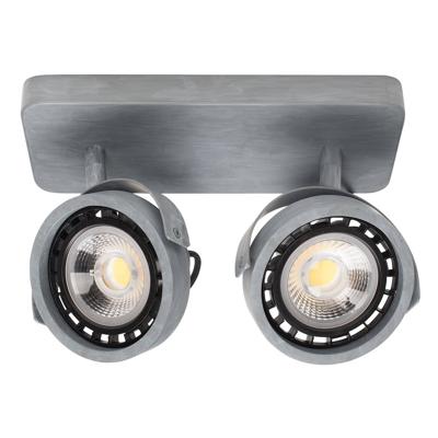 Zuiver Plafondlamp 'Dice' 2-lamps, kleur Grijs Zuiver Plafondlamp 'Dice' 2-lamps, kleur Grijs