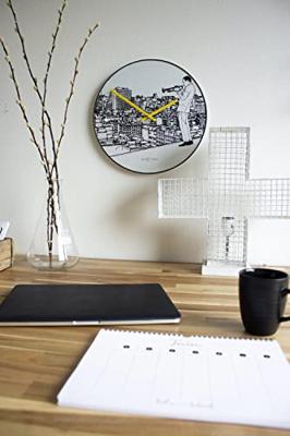 NeXtime NE-8191 Wandklok Trumpet City Ø 40 Cm