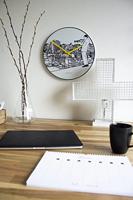 NeXtime NE-8191 Wandklok Trumpet City Ø 40 Cm - thumbnail