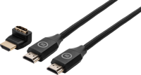 BlueBuilt HDMI Kabel 4K 60Hz Nylon 1,5 Meter + 90° adapter - thumbnail
