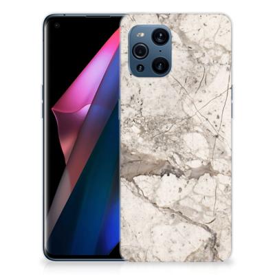 OPPO Find X3 | X3 Pro | TPU | Siliconen hoesje | Marmer Beige OPPO Find X3 | X3 Pro | TPU | Siliconen hoesje | Marmer Beige