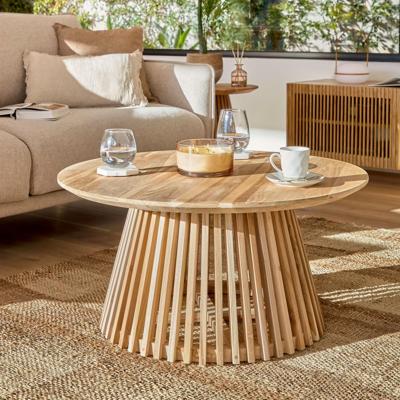 Kave Home Salontafel 'Jeanette' Ø80cm, kleur Naturel Kave Home Salontafel 'Jeanette' Ø80cm, kleur Naturel