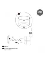 Home sweet home mati wandlamp wit - thumbnail