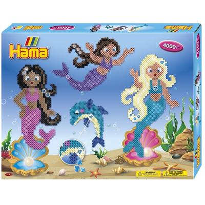 Hama Strijkkralen zeemeerminnen set 4000 stuks multicolor/glitter